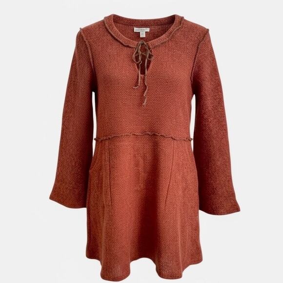 Kokoon Boho Sweater Dress Womens Large Wool Blend Knit Minimalist Tunic USA - Picture 1 of 12